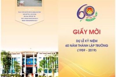 Thư mời dự lễ 60 năm thành lập trường trung học phổ thông chuyên Biên Hòa